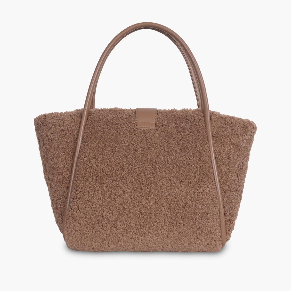 Sac cabas à bouclettes camel