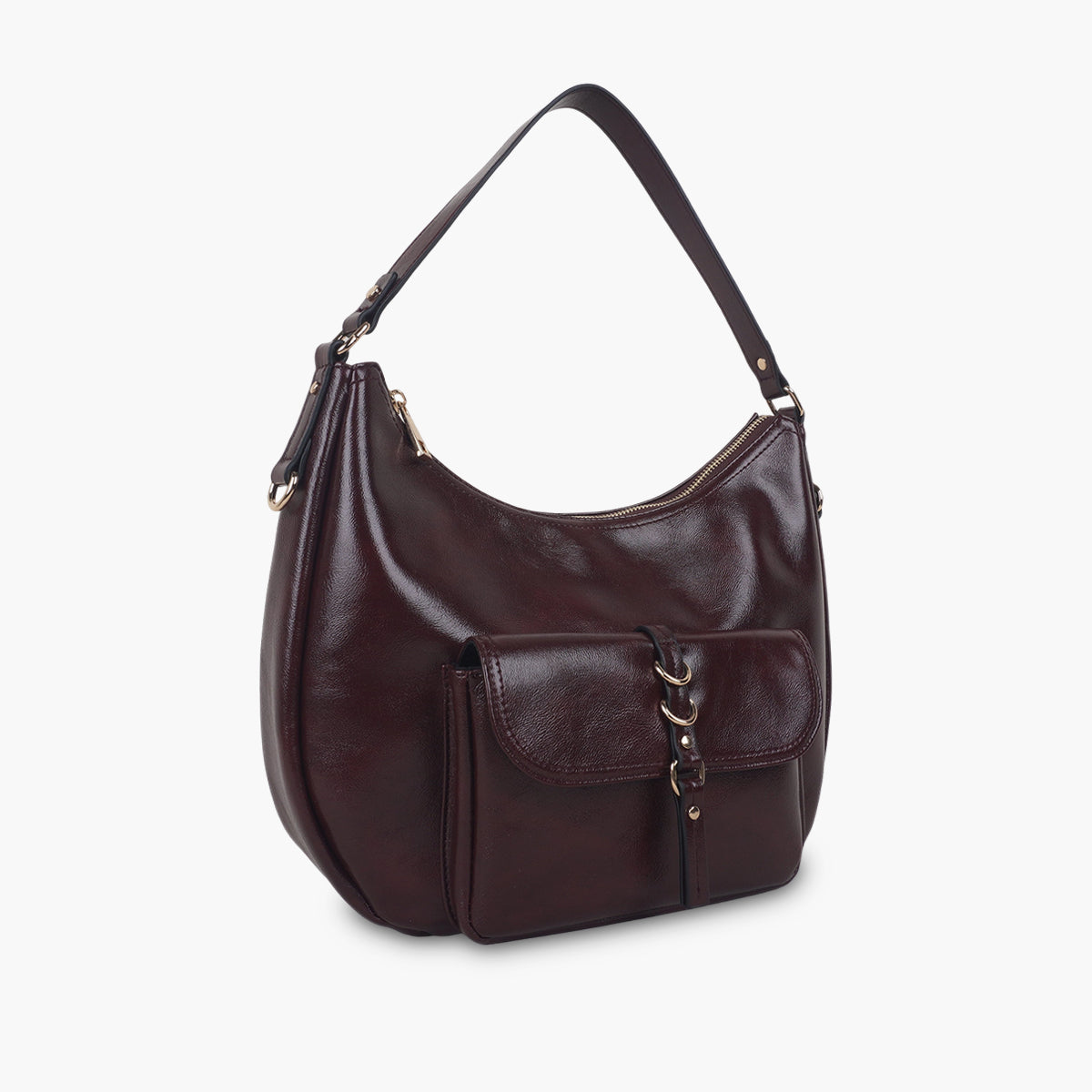 Sac porté épaule bordeaux
