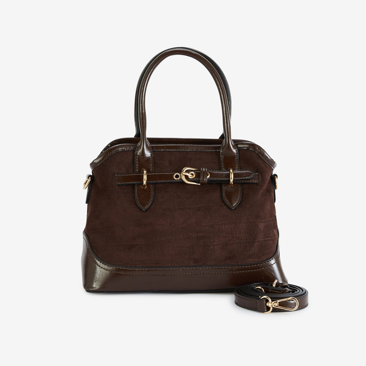 Petit sac bi matière marron