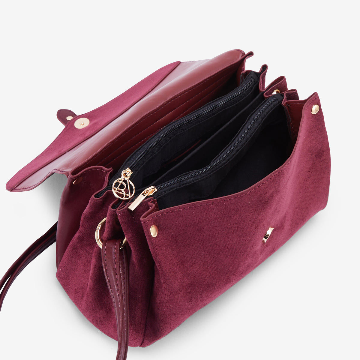 Sac à bandoulière bordeaux