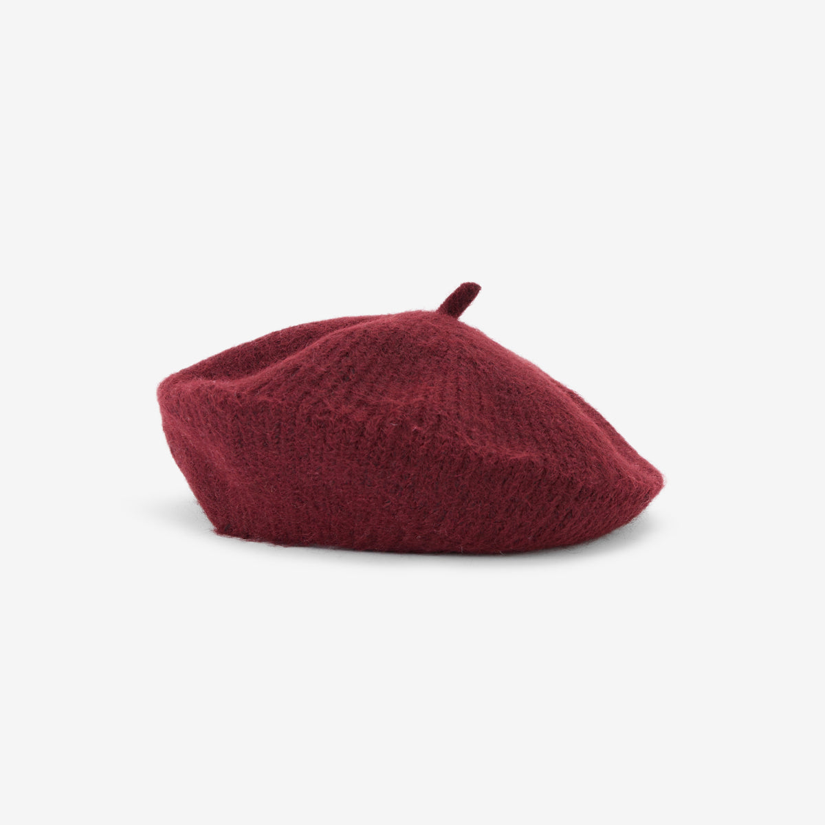 Béret laine bordeaux