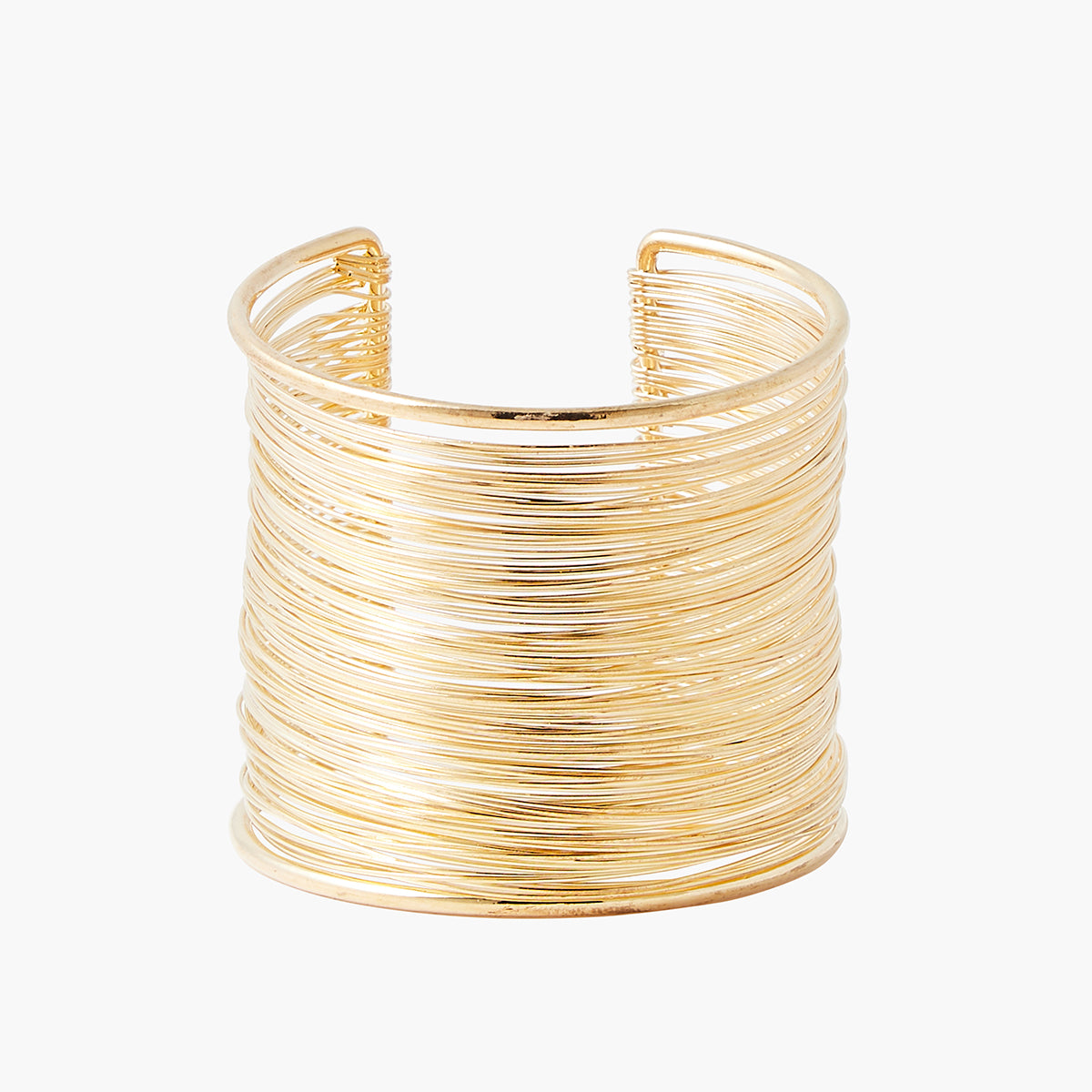 Manchette multi rangs dorée