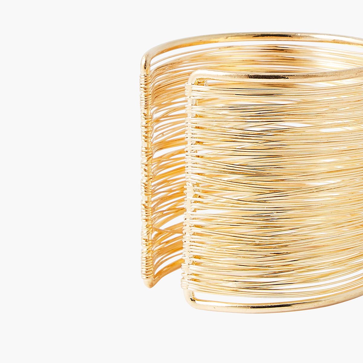 Manchette multi rangs dorée