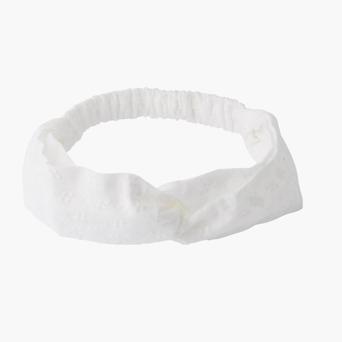 Bandeau broderie anglaise blanc