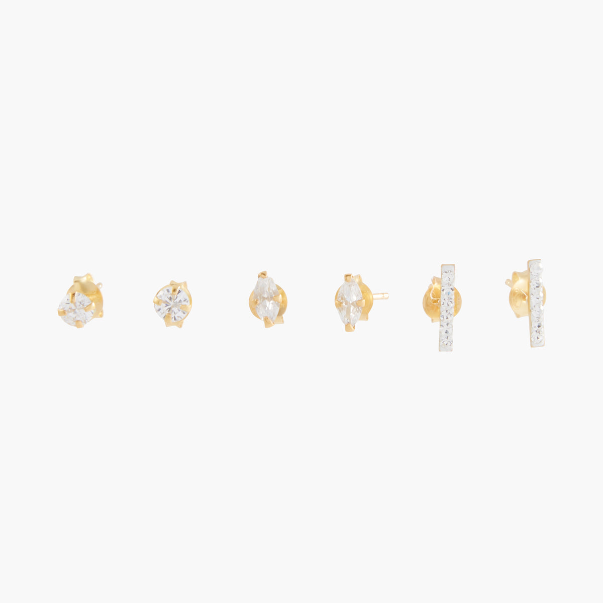 Set de boucles d'oreilles zirconium Argent Garanti