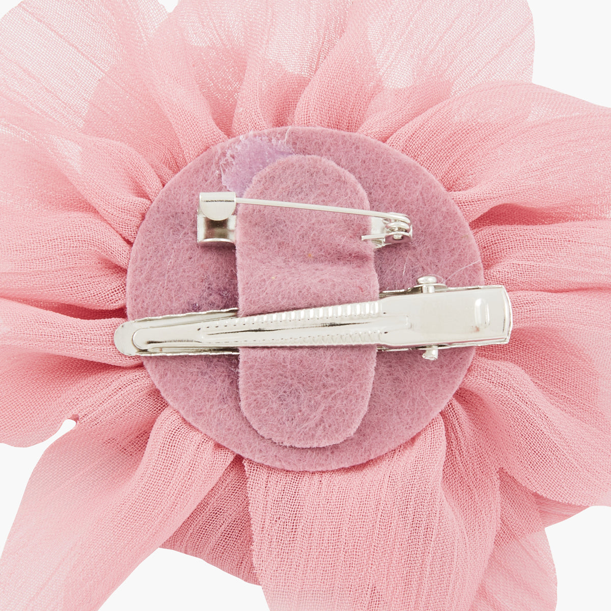 Broche fleur rose