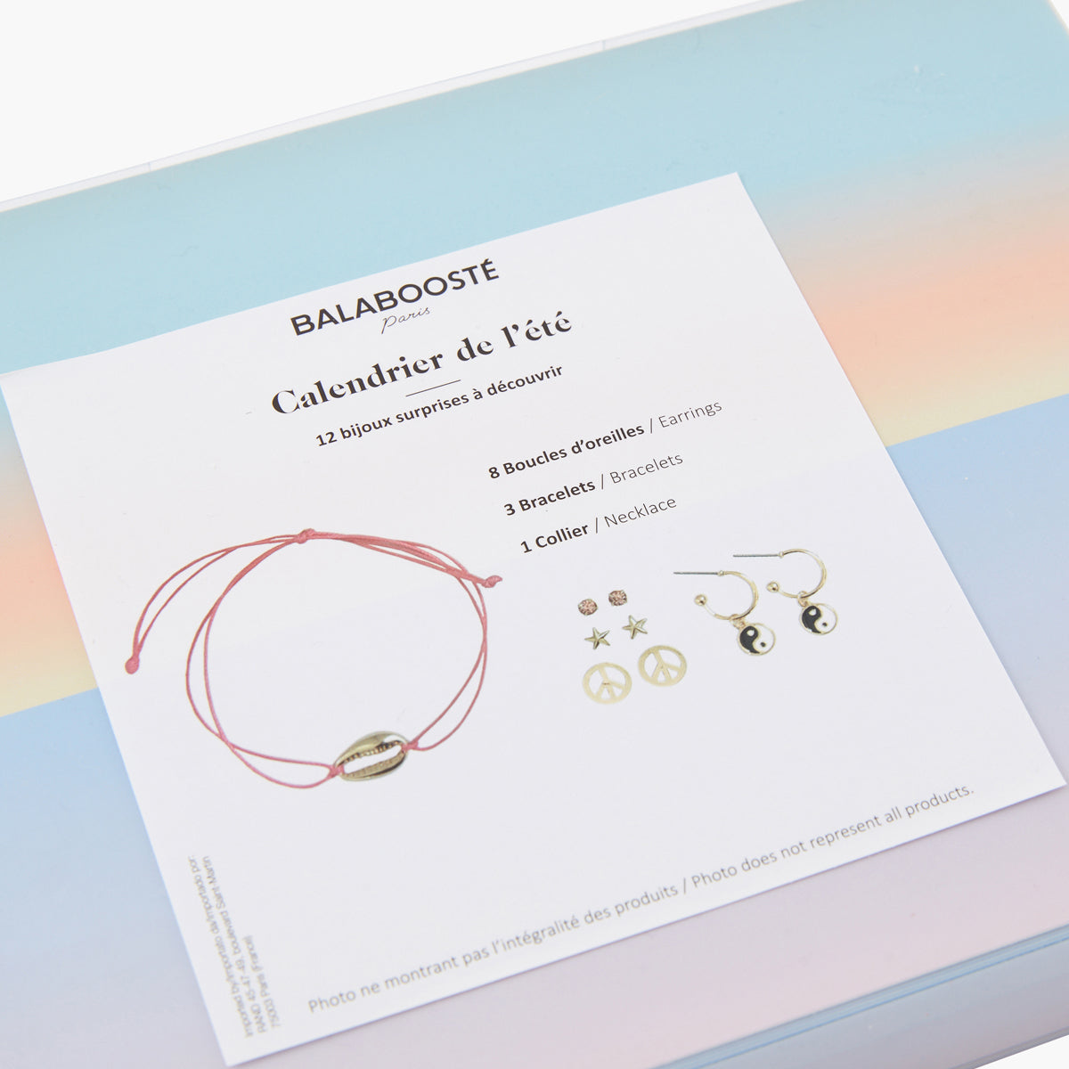 Calendrier de l'été - 12 bijoux