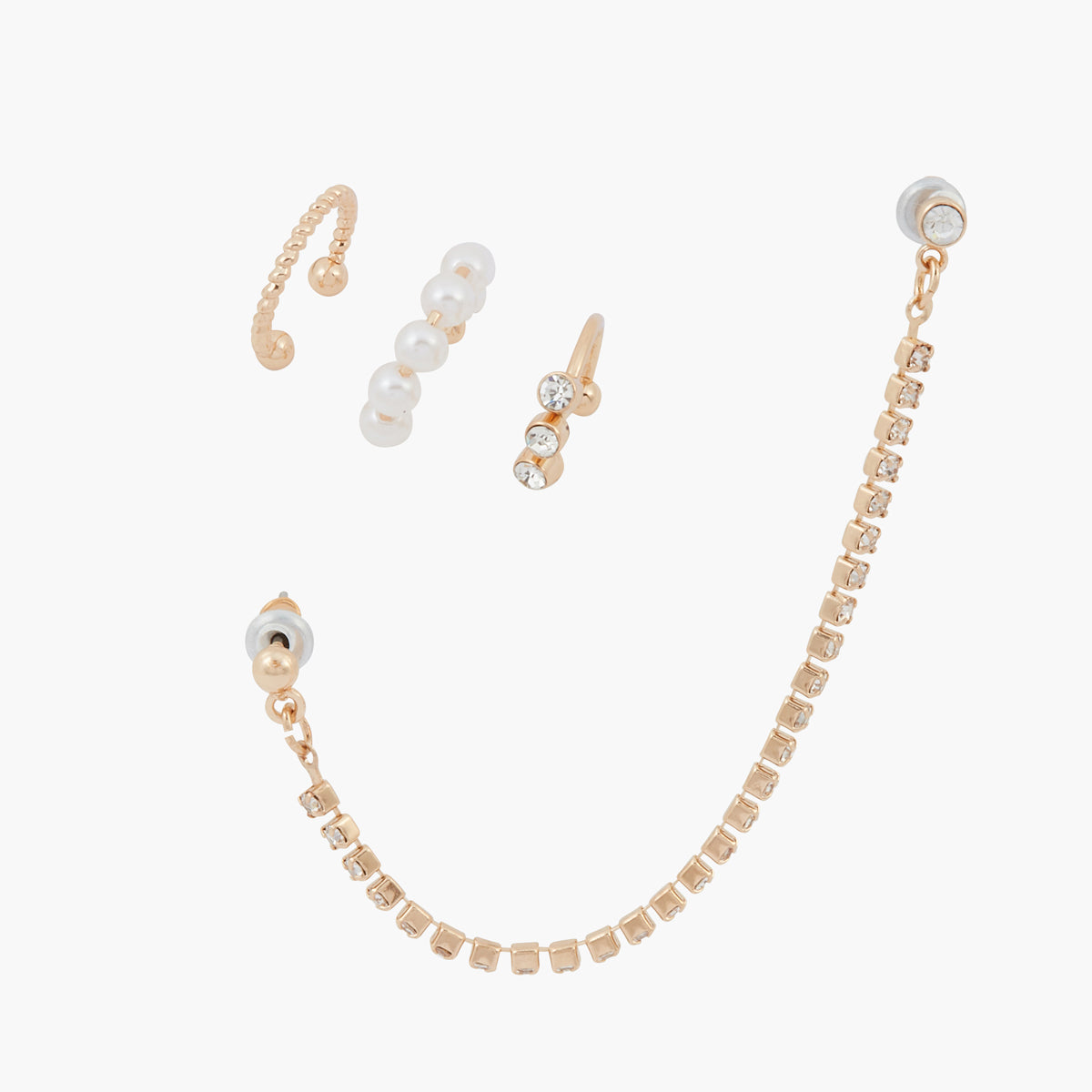 Set de 4 bijoux d'oreilles