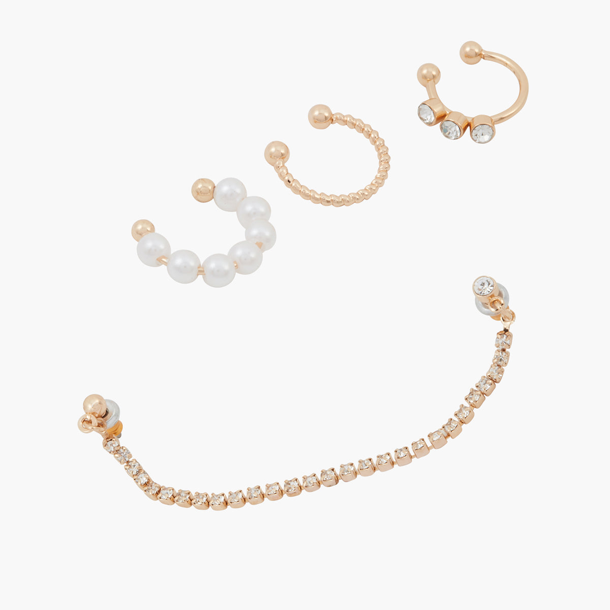 Set de 4 bijoux d'oreilles