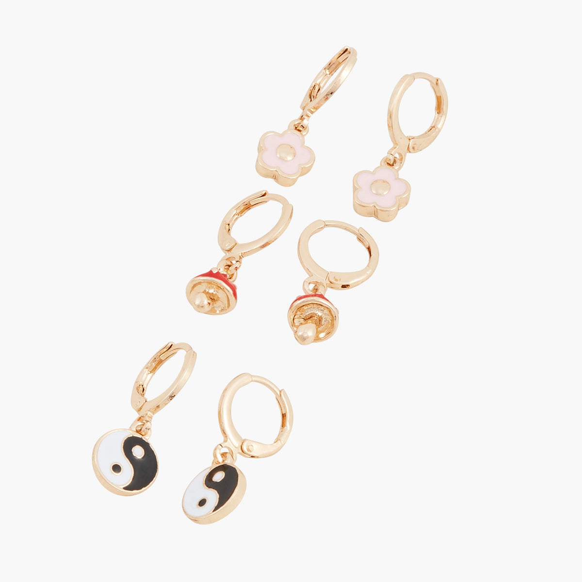 Set de mini-créoles fantaisie Wonderland