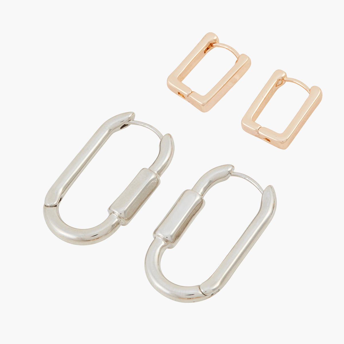 Set de créoles rectangles Gothic Romance