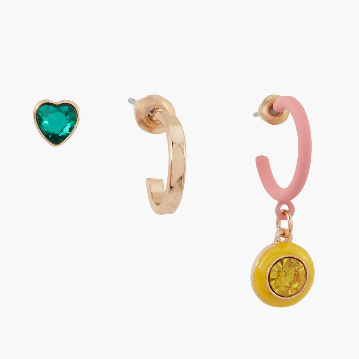 Set de 3 boucles d'oreilles single Iconic B.O