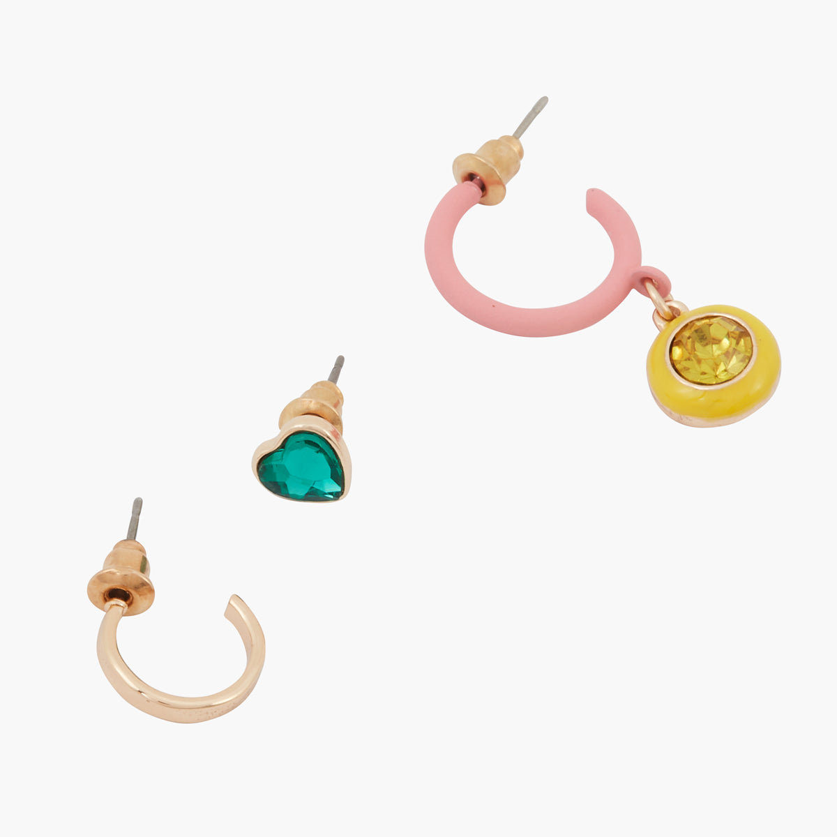 Set de 3 boucles d'oreilles single Iconic B.O