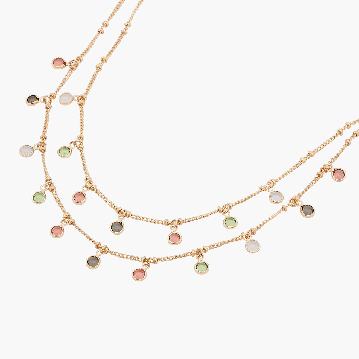 Collier perles multicolores Winter Shine