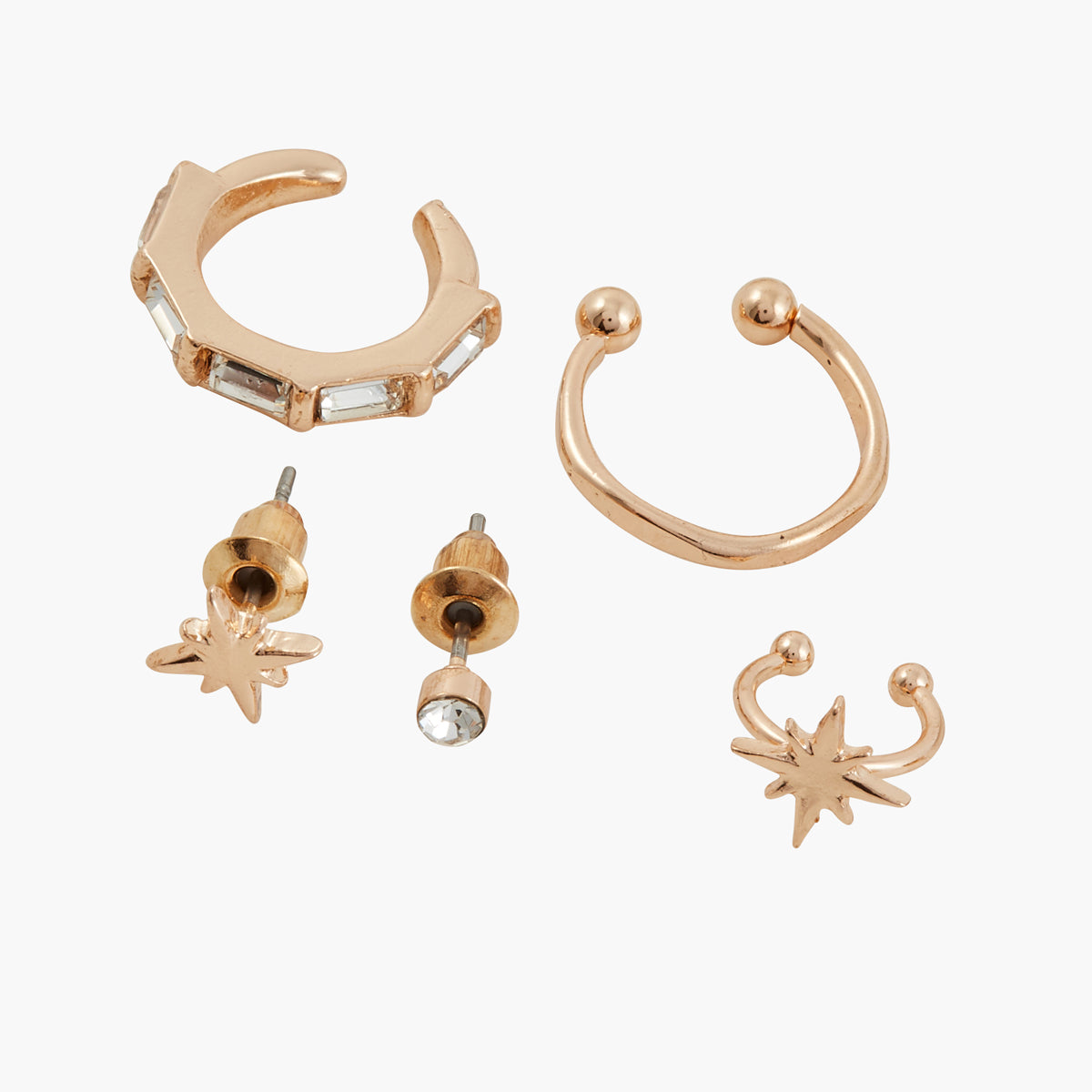 Set bijoux d'oreilles et studs Chocolate