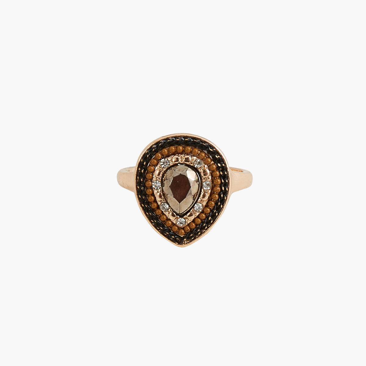 Bague goutte à strass Chocolate