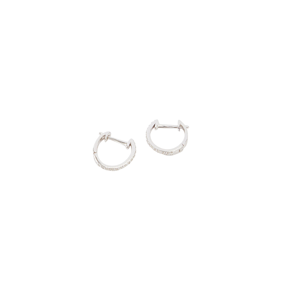 Créoles ovales zircon et argent garati 925