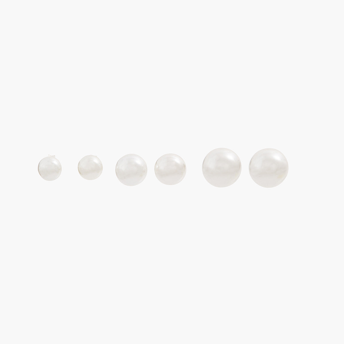 Set de 3 puces d'oreilles perles - argent 925