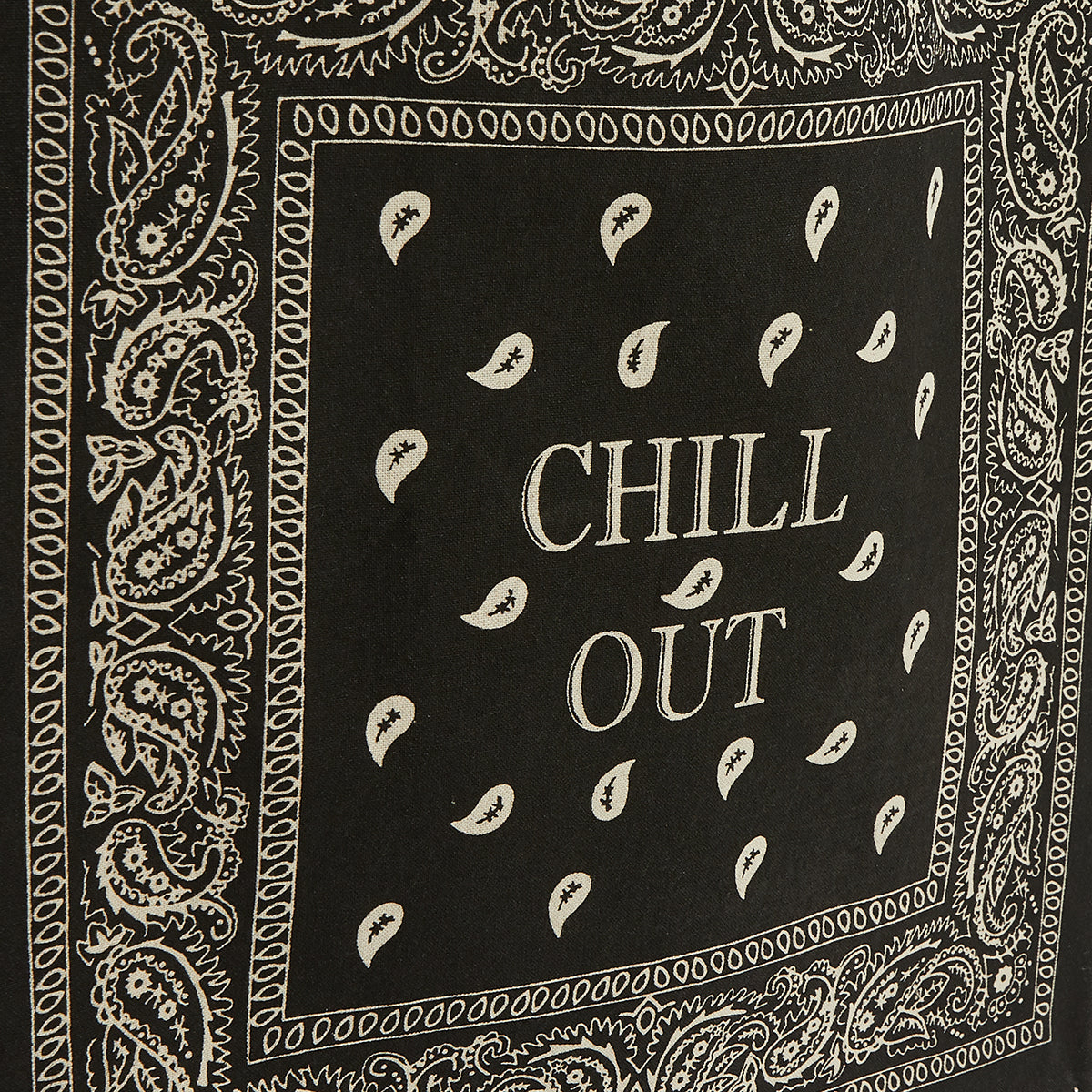 Tote bag bandana noir