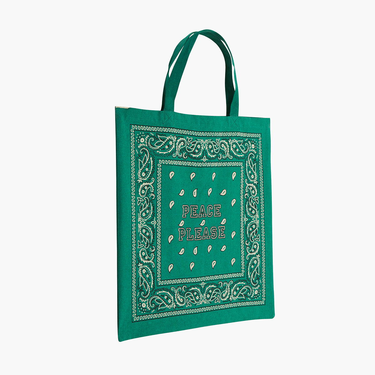 Tote bag bandana vert
