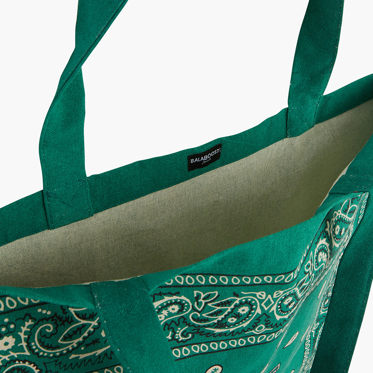 Tote bag bandana vert