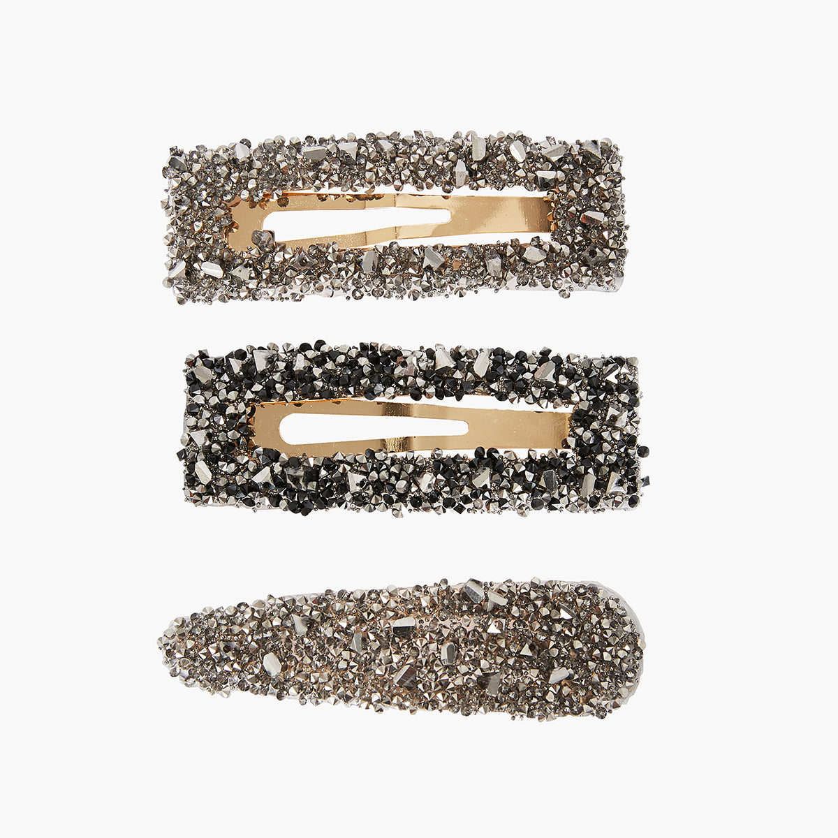 Set de 3 barrettes strass