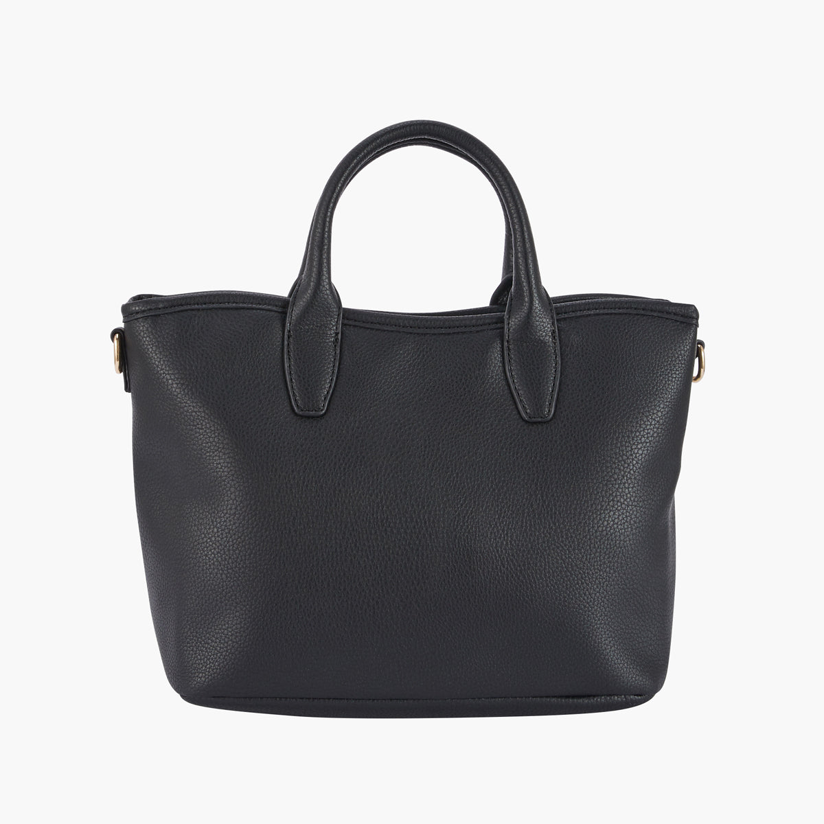 Sac à main bi-matière effet paille noir et beige