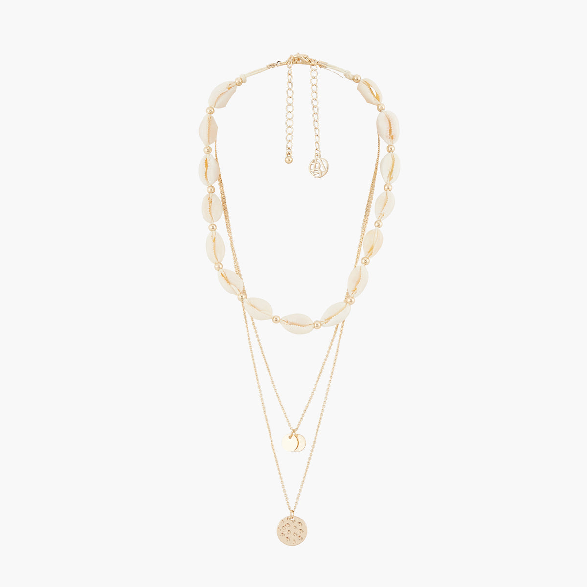 Set x2 colliers coquillages et chaines