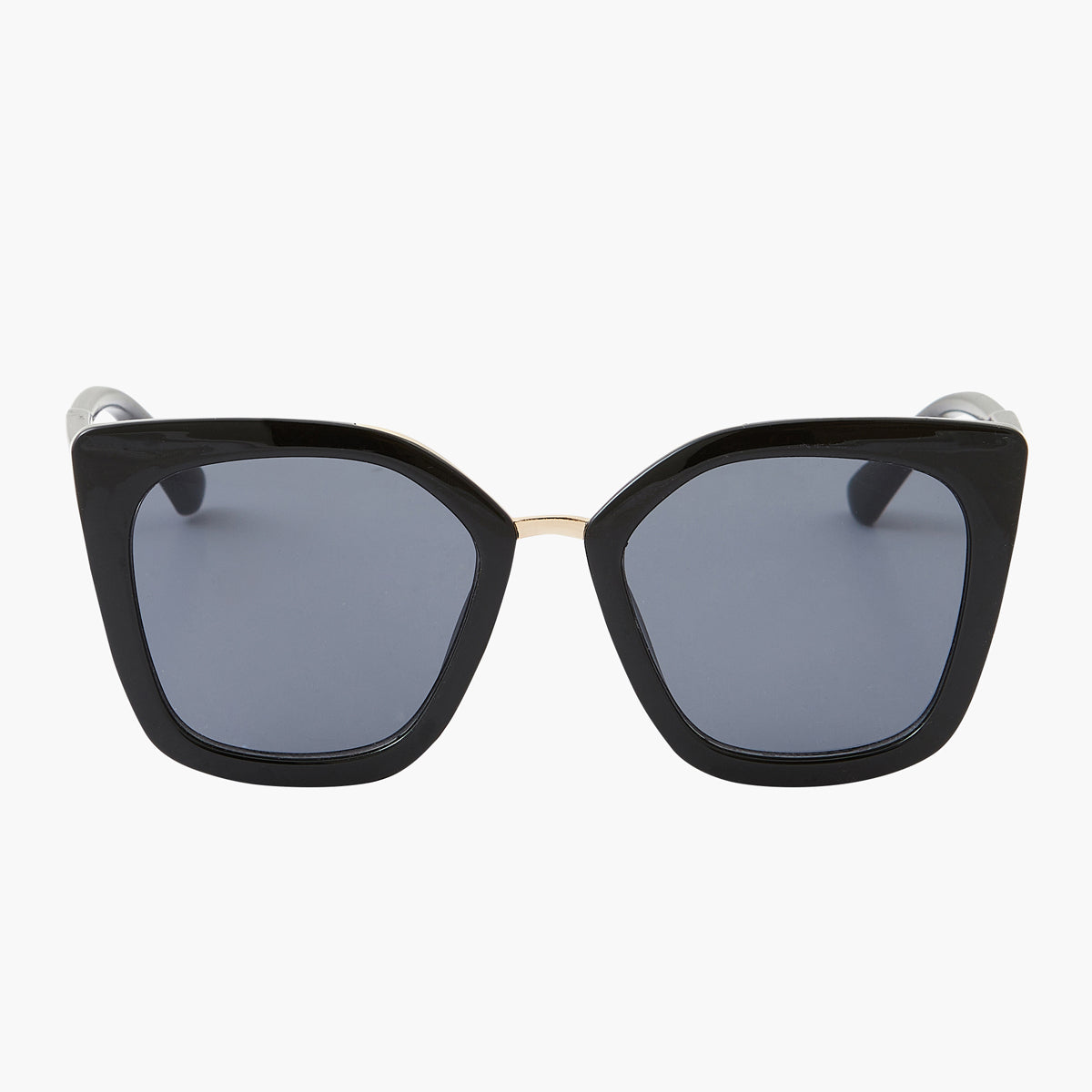 Lunettes de soleil noires forme carrée