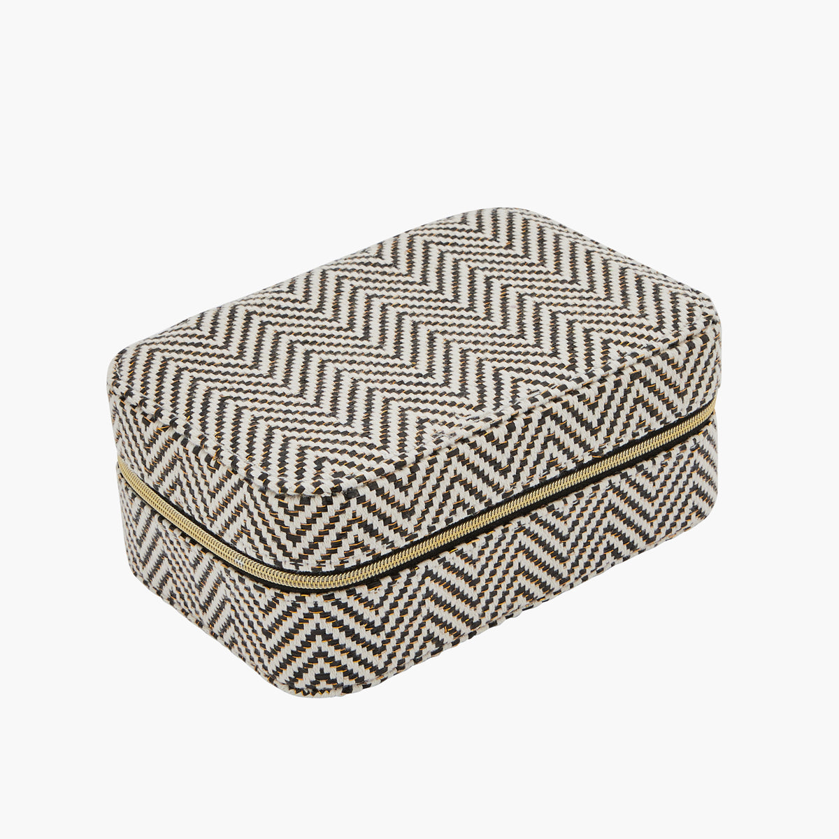 Boîte à bijoux à motif géométrique