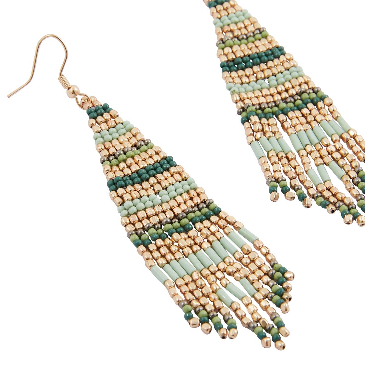 Boucles d'oreilles perles de rocailles Karma
