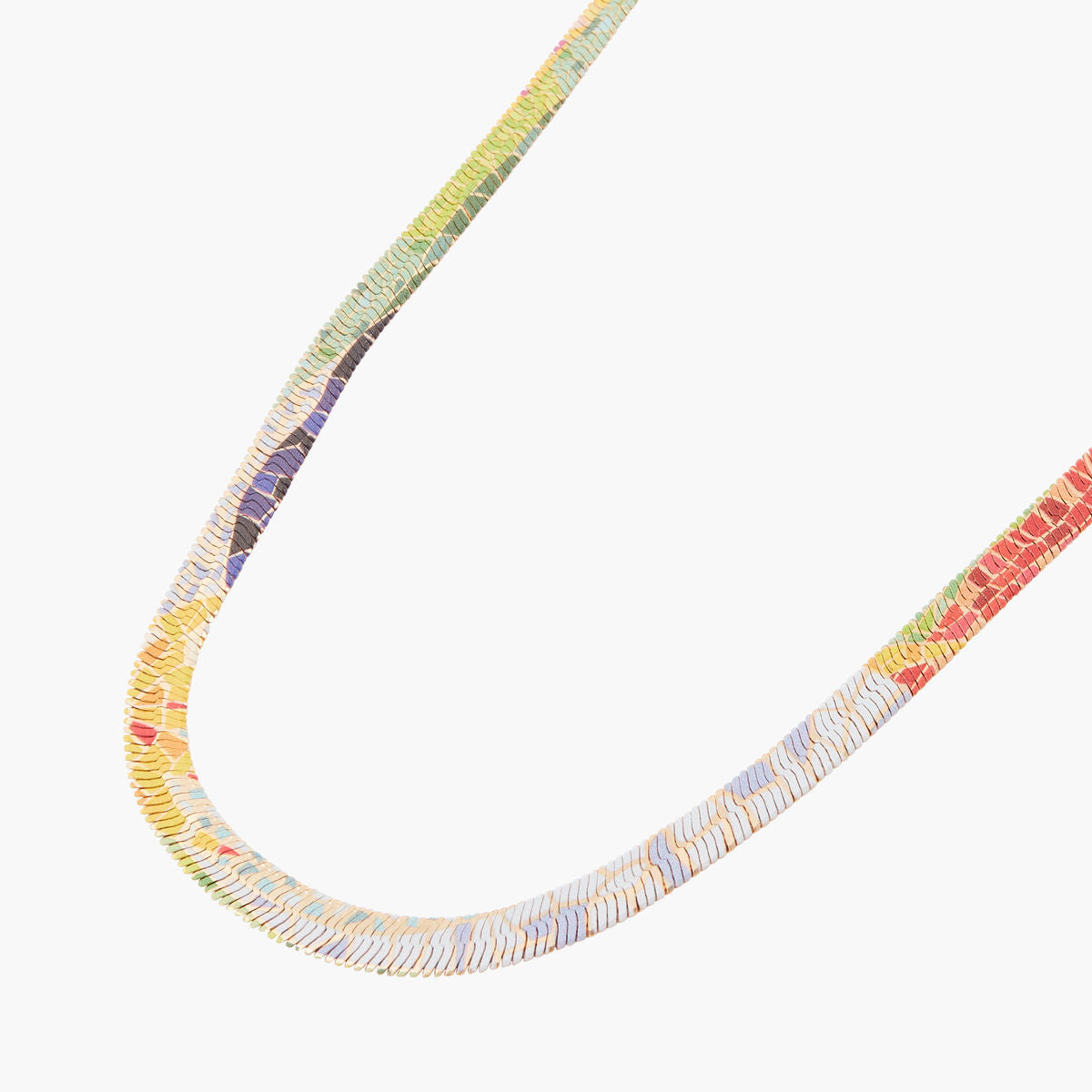 Collier chaine serpent Balagane imprimé mosaïque