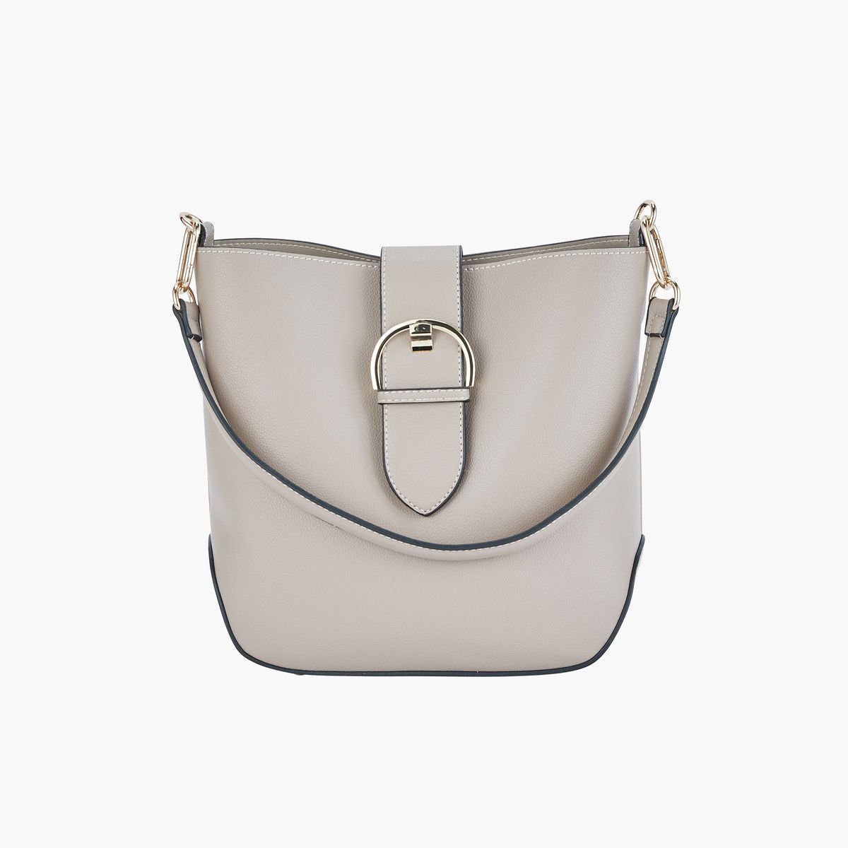 Sac porté épaule coloris taupe
