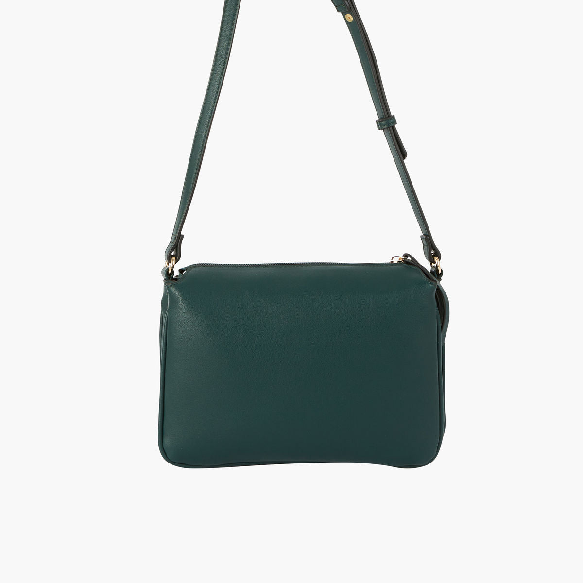 Sac vert bi-matière effet suede