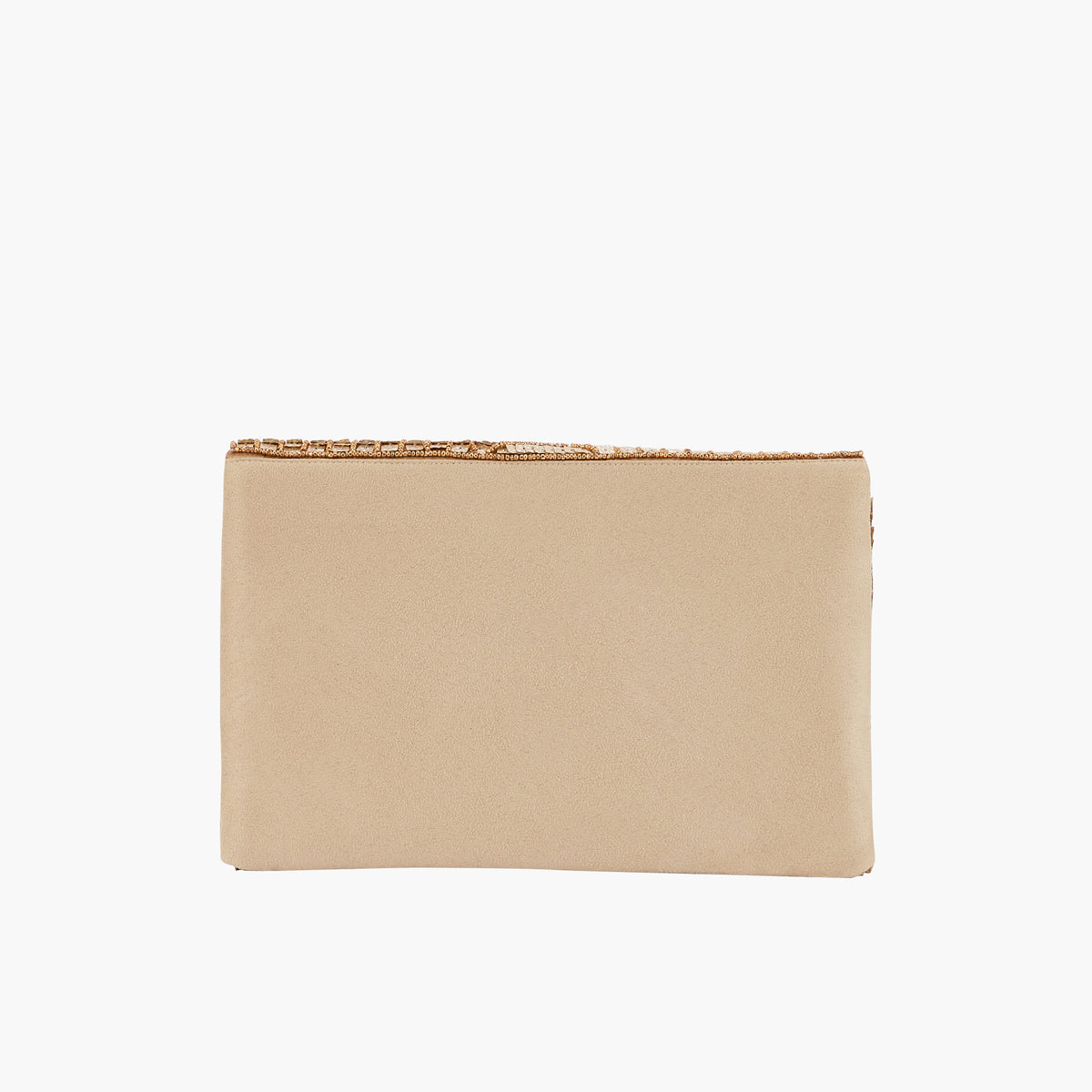 Pochette dorée à sequins