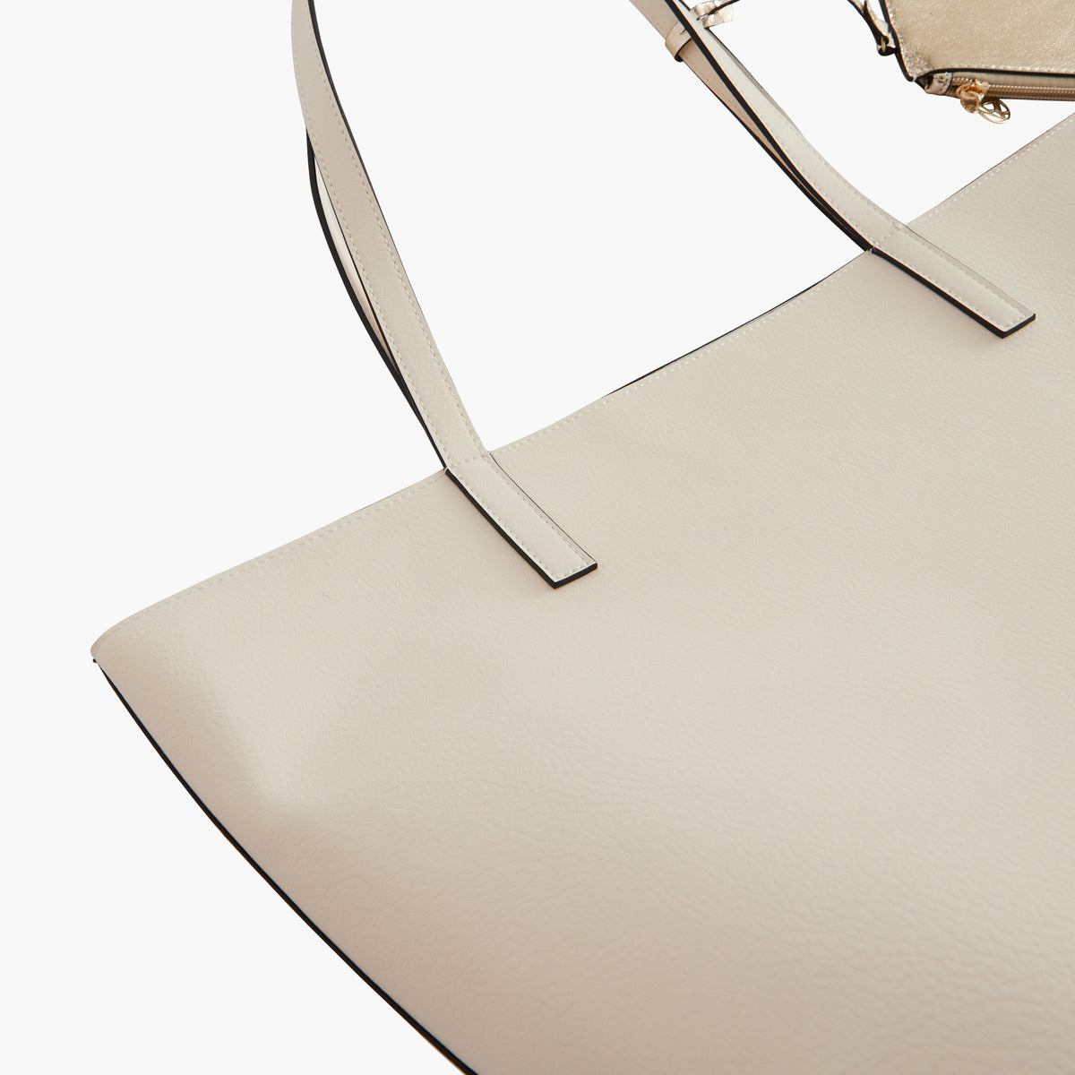 Sac cabas avec pochette - écru