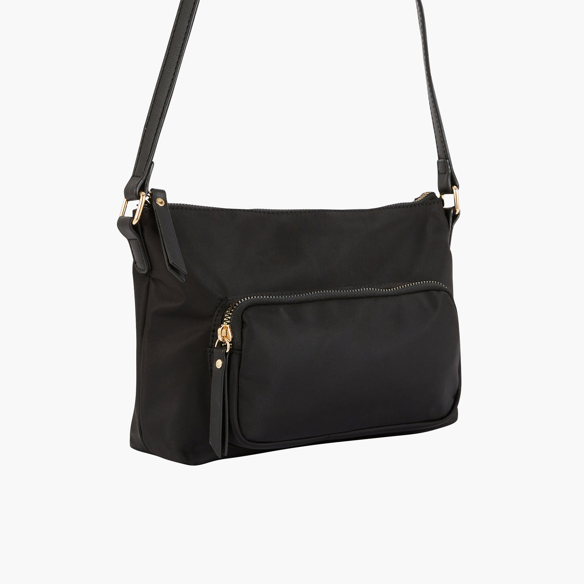 Sac à bandoulière poche avant - noir