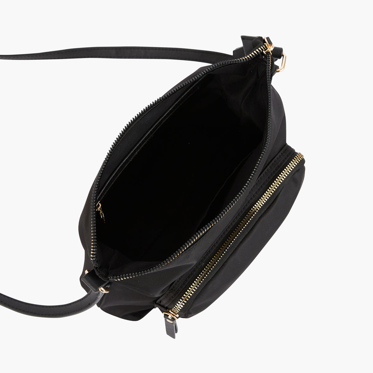 Sac à bandoulière poche avant - noir