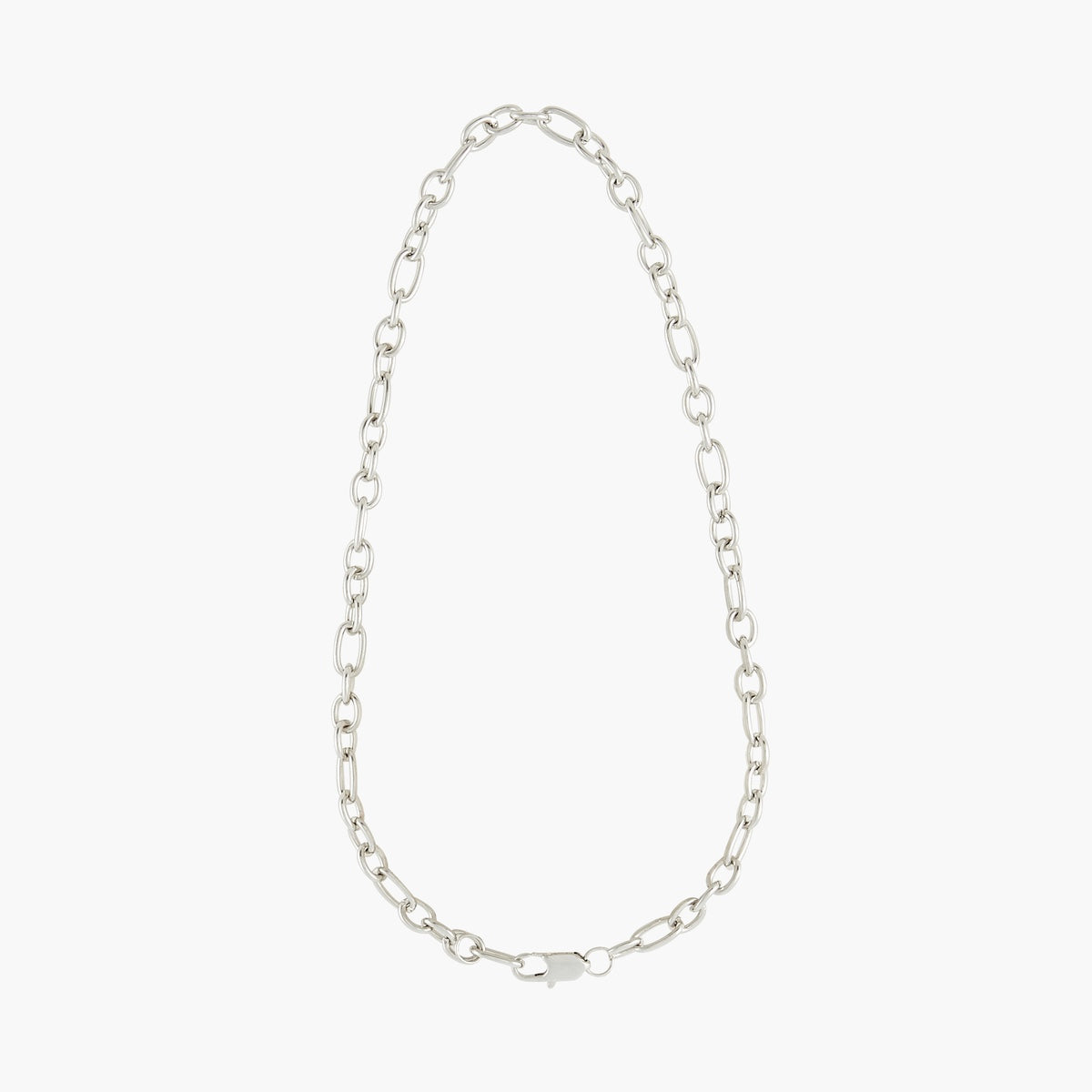 Collier à maillons argenté
