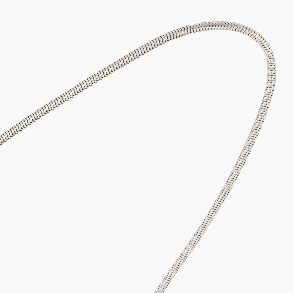 Collier chaine serpent argenté