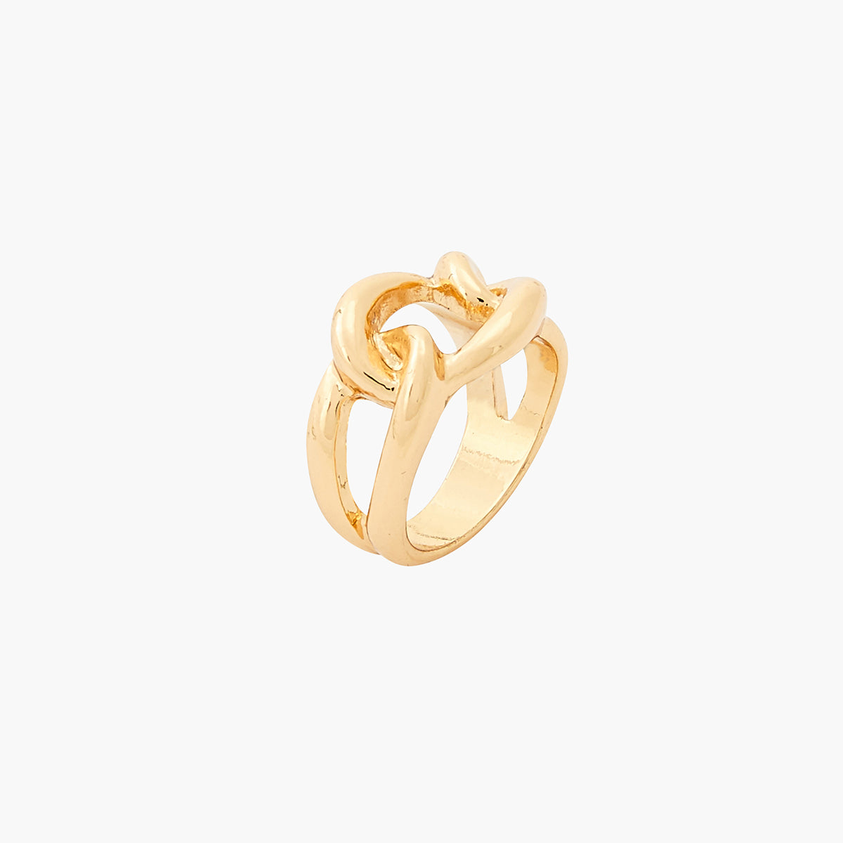 Bague noeud dorée