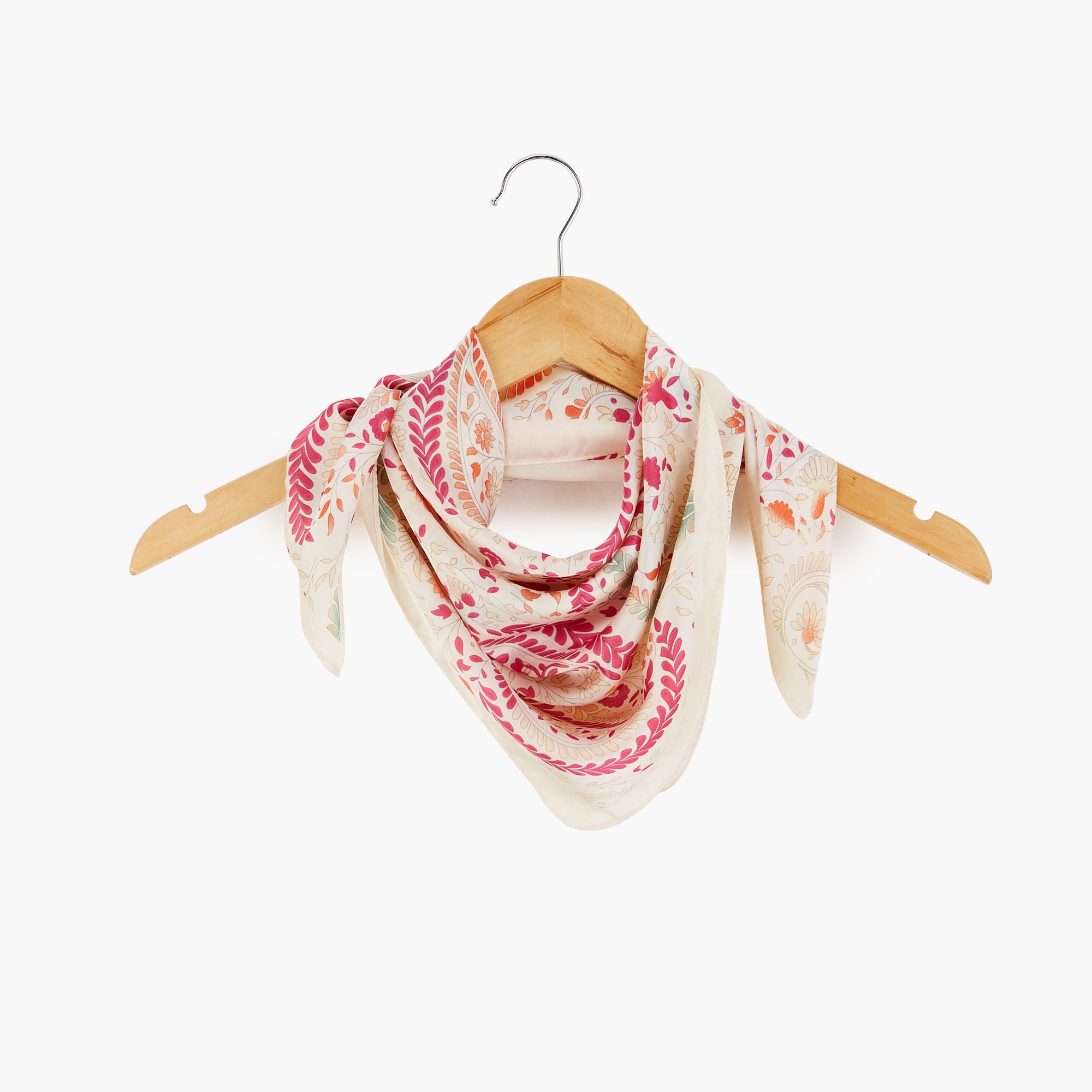 Foulard satiné à motif