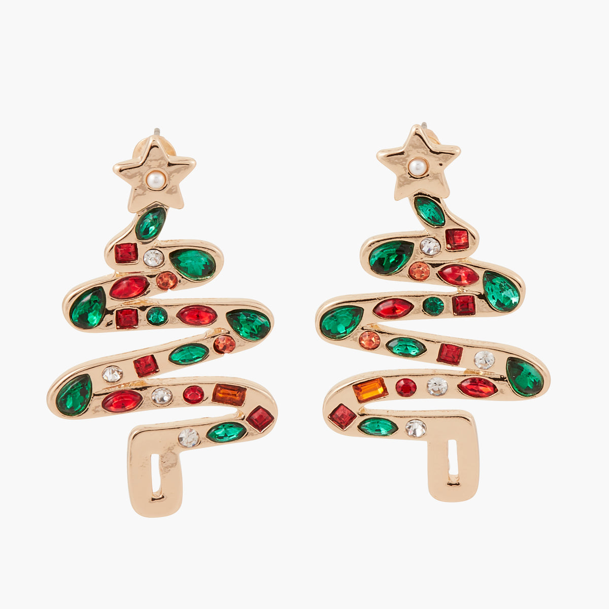 Boucles d'oreilles Noël sapin
