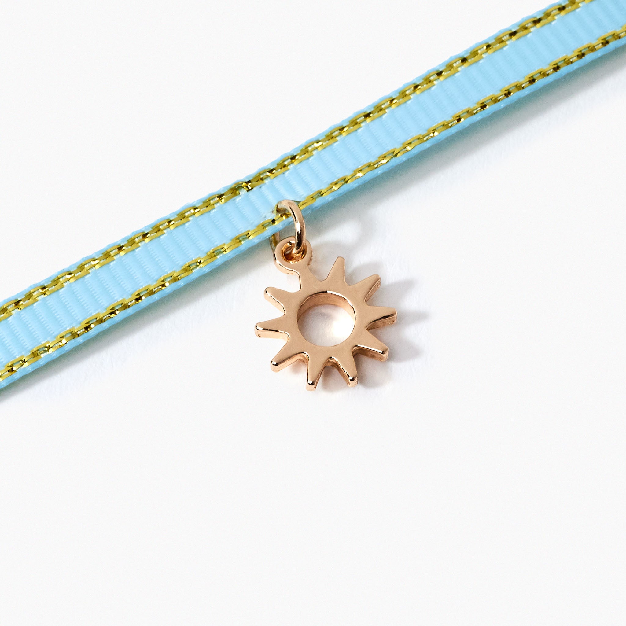 Bracelet à vœux "Réussite" médaillon soleil