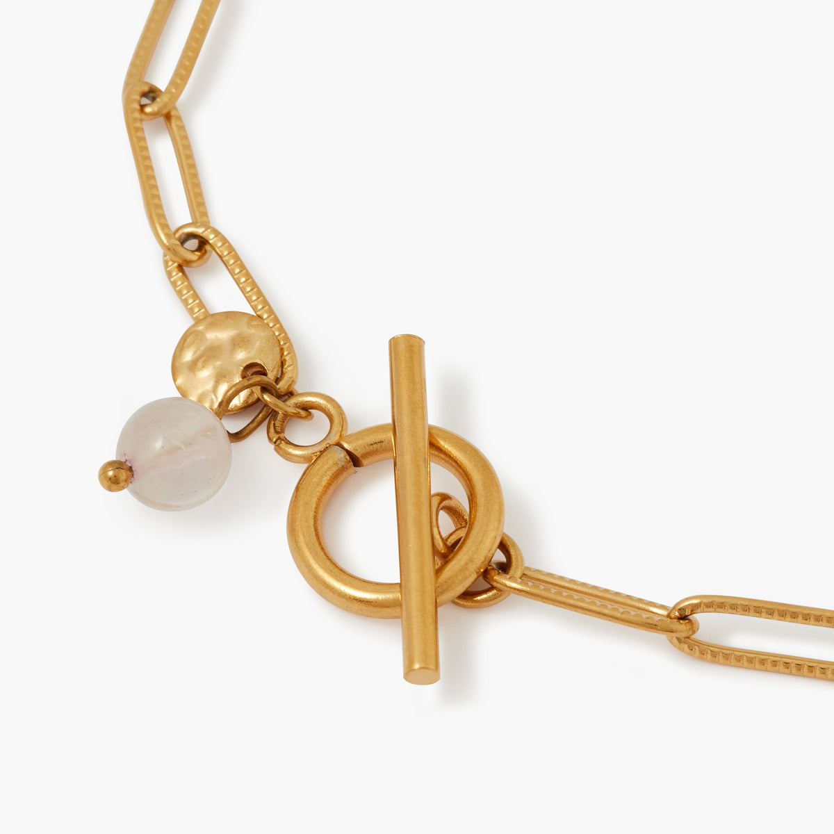 Bracelet à maillons doré en acier inoxydable