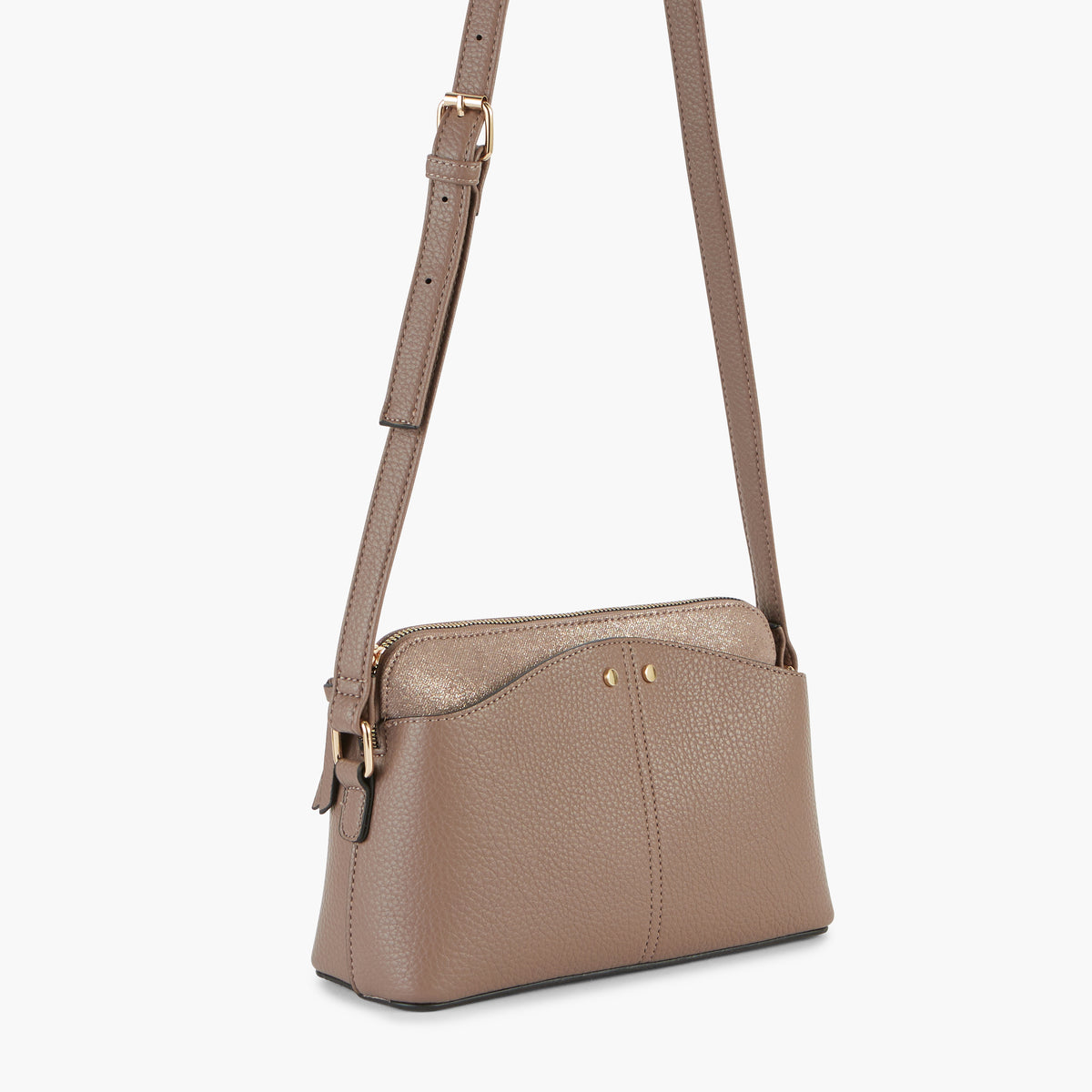 Sac à bandoulière bi-matière