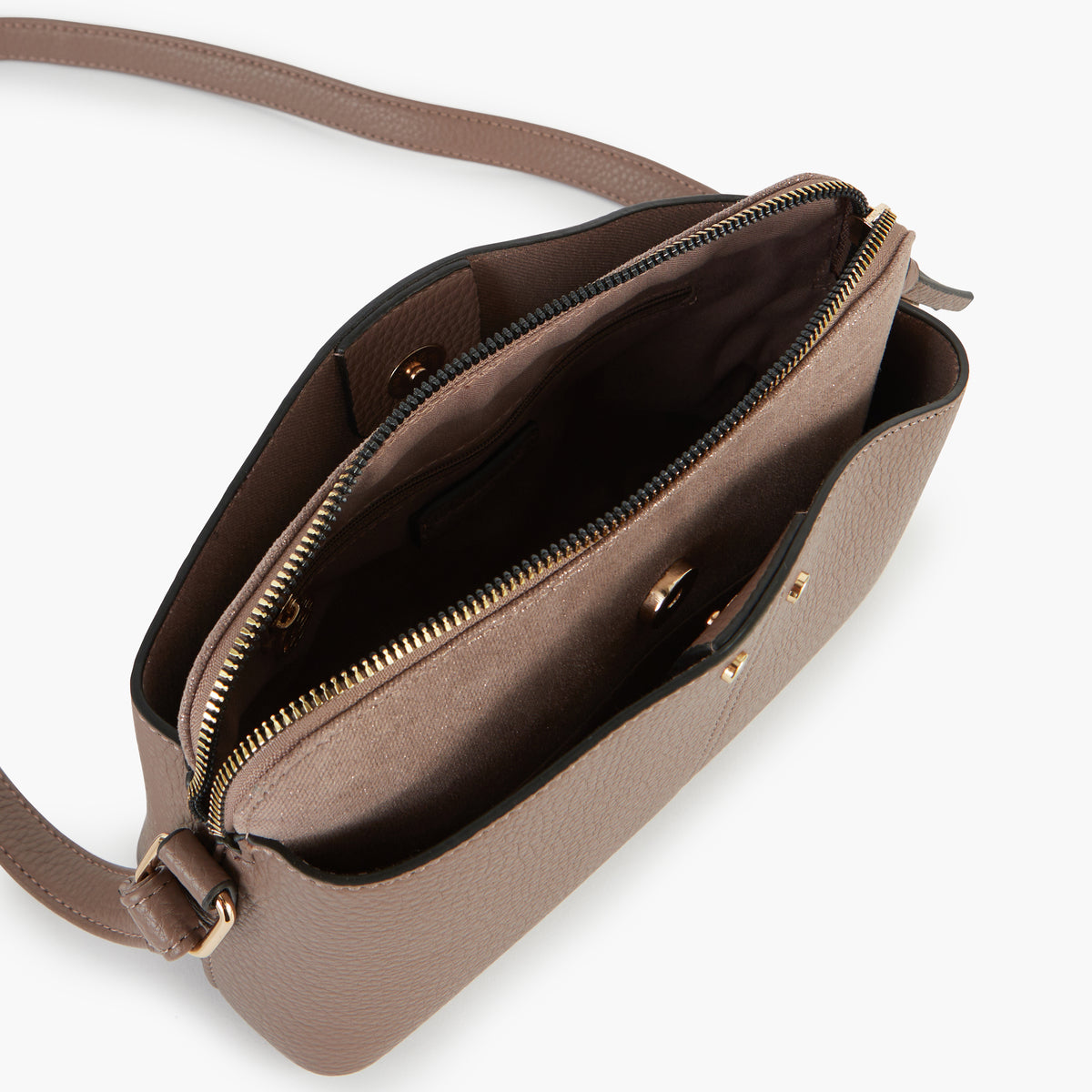 Sac à bandoulière bi-matière
