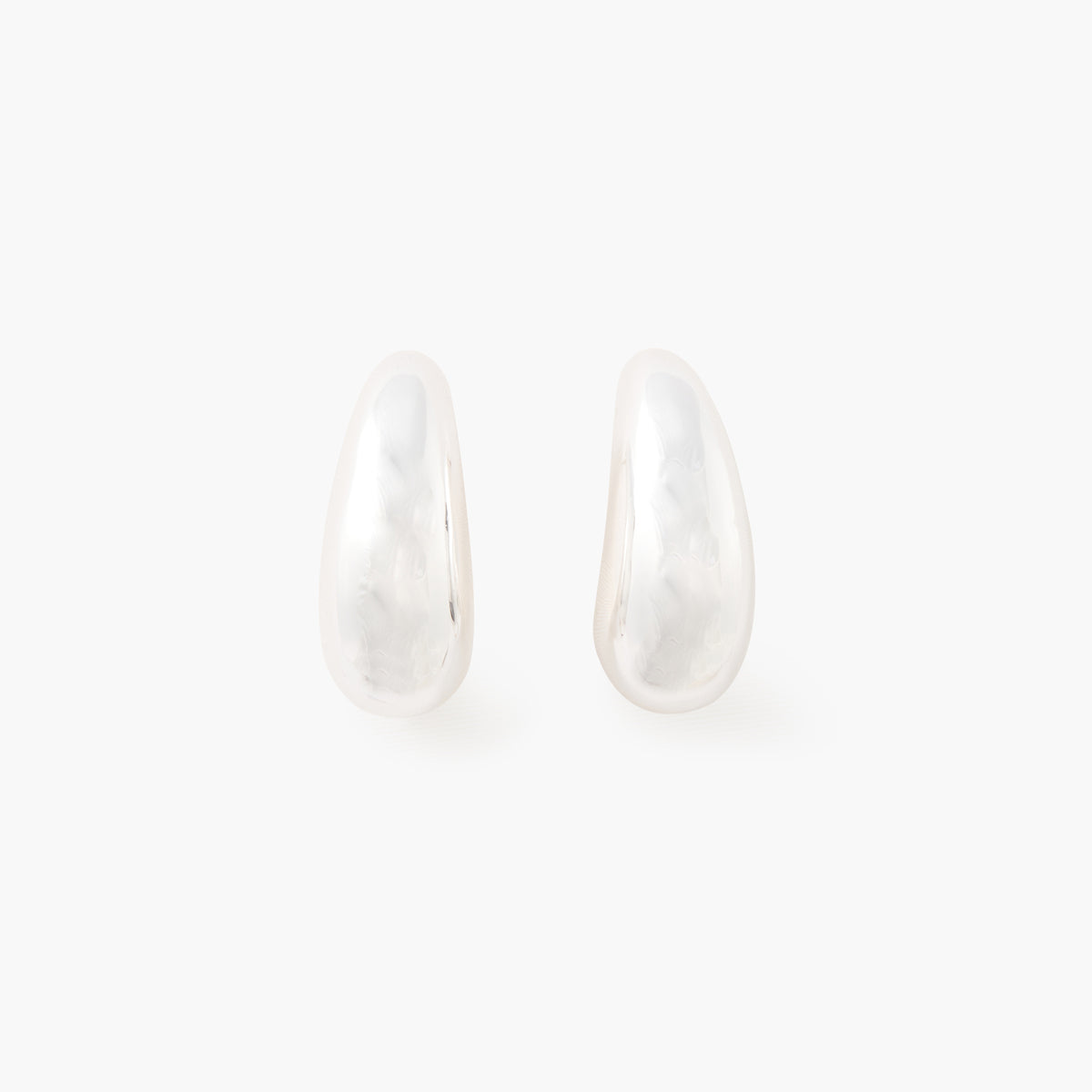 Boucles d'oreilles goutte argentées