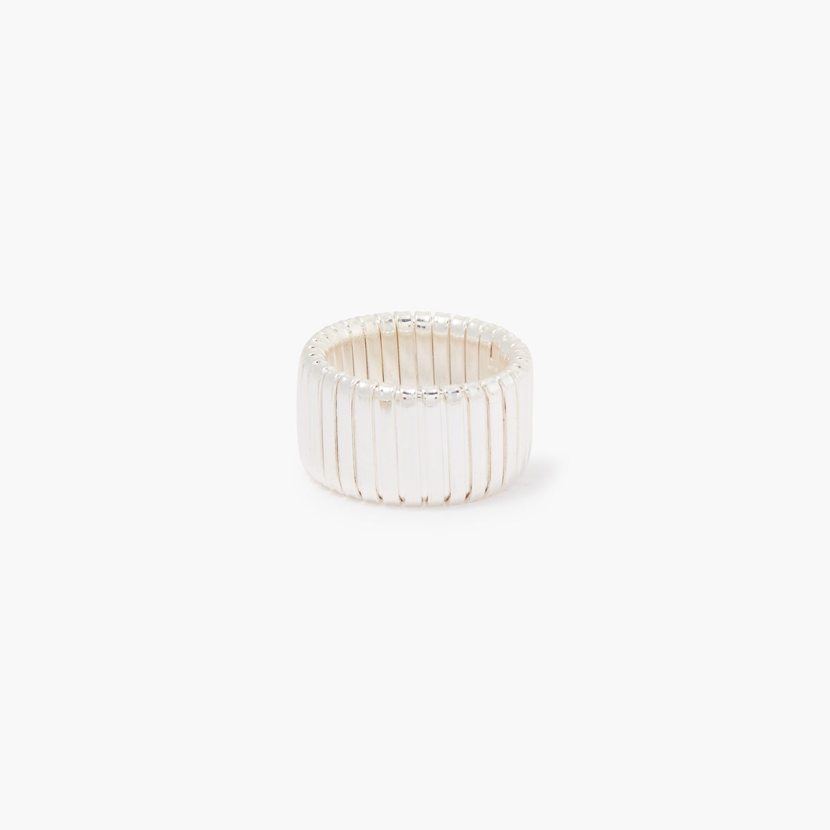 Bague large striée