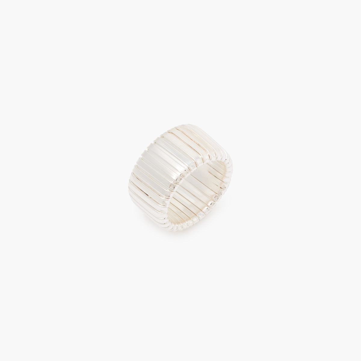 Bague large striée